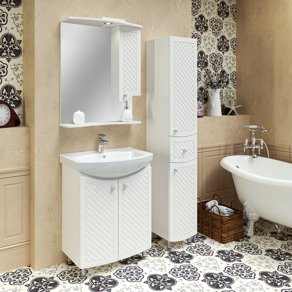 Изображение товара Шкаф-пенал для ванной Runo Милано 30 правый (напольный)