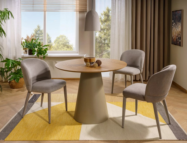 Изображение товара Обеденный стол Signal Angel 100 (дуб/кашемир)