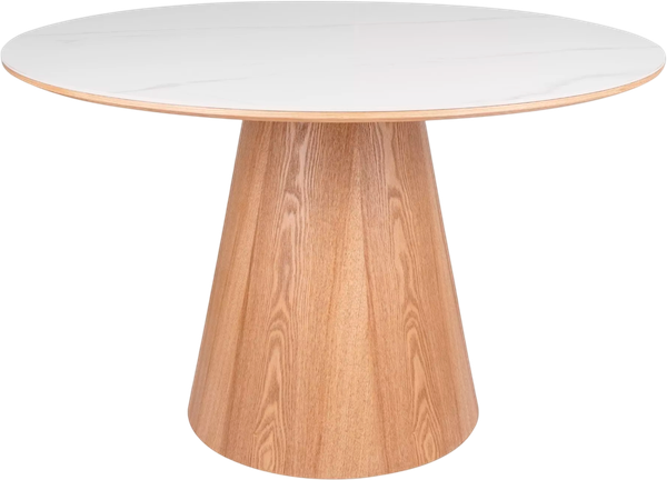 Изображение товара Обеденный стол Signal Angel Ceramic 120 (белый/дуб)