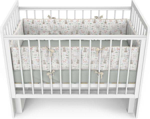 Изображение товара Детская кроватка Атон Baby Master Ariel 03 маятник ЛДСП (белая аляска)
