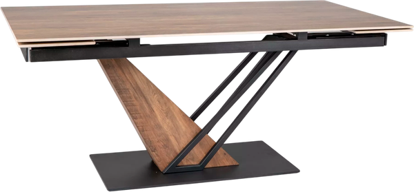 Изображение товара Обеденный стол Signal Genesis Legno 180-240x90x75 (эффект дерева/дуб/черный)