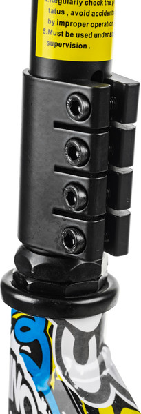 Изображение товара Самокат трюковый Ricos Blaze JL-301P (черный/граффити желтый)