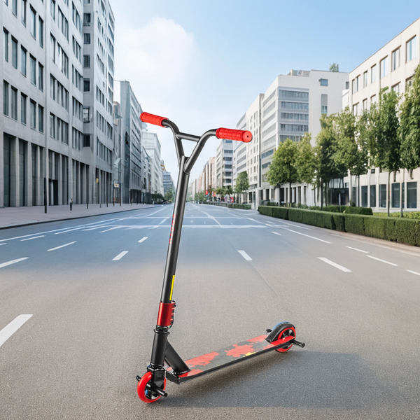 Изображение товара Самокат трюковый Ricos Flash JL-300A-4 (черный/красный)