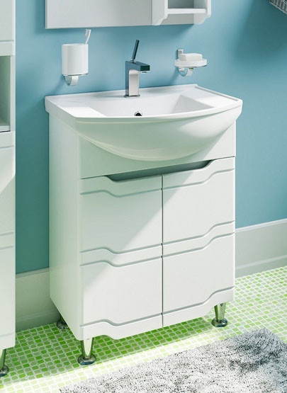 Изображение товара Тумба под умывальник Runo Стиль 65 (напольная)