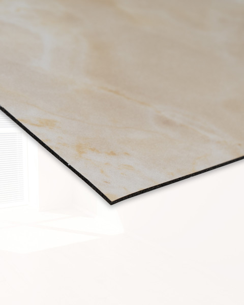 Изображение товара Комплект панелей ПВХ Самоклейкин Самоклеющаяся Бежевый мрамор S582-1 (600x300)