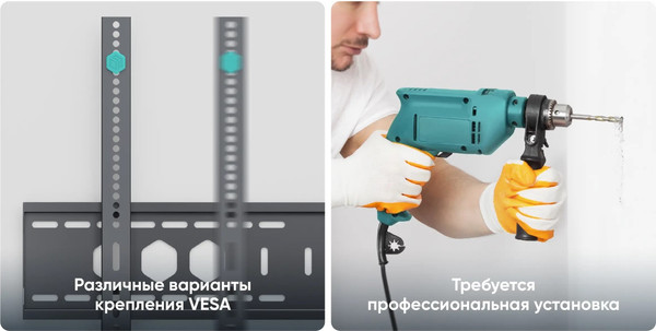 Изображение товара Кронштейн для телевизора Onkron UF12 (черный)