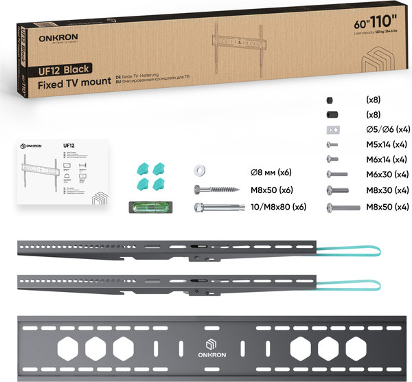 Изображение товара Кронштейн для телевизора Onkron UF12 (черный)