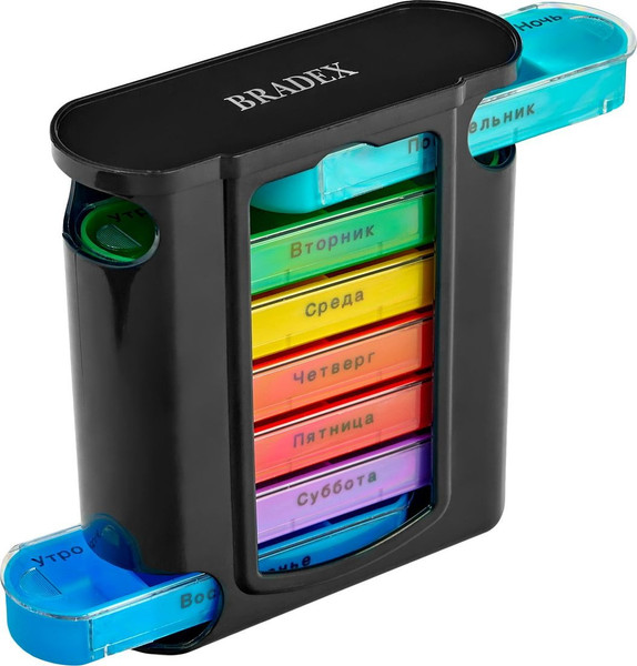 Изображение товара Таблетница Bradex Неделька / KZ 1919 (черный)