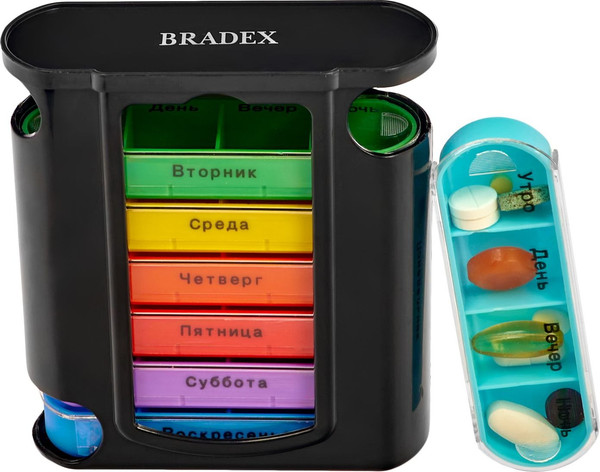 Изображение товара Таблетница Bradex Неделька / KZ 1919 (черный)