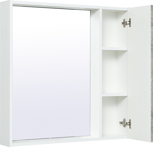 Изображение товара Шкаф с зеркалом для ванной Runo Манхэттен 65 (серый бетон)