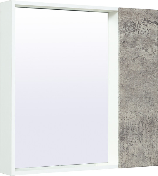 Изображение товара Шкаф с зеркалом для ванной Runo Манхэттен 75 (серый бетон)