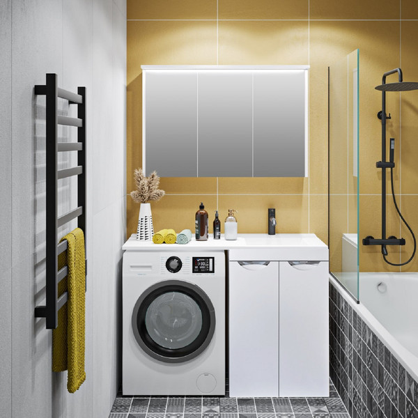 Изображение товара Шкаф с зеркалом для ванной Runo Лира 105