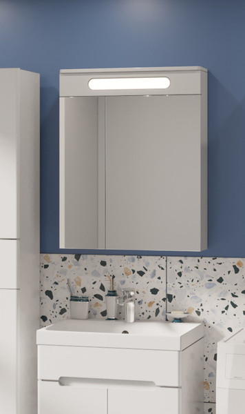 Изображение товара Шкаф с зеркалом для ванной Runo Парма 60