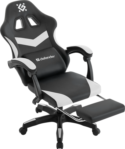 Изображение товара Кресло геймерское Defender Runa Pro / 64813 (черный/белый)