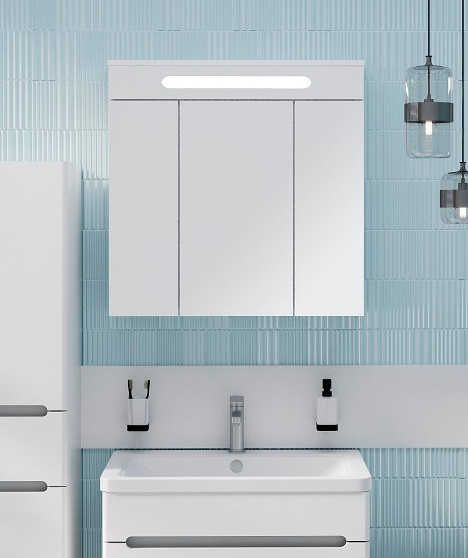 Изображение товара Шкаф с зеркалом для ванной Runo Парма 75