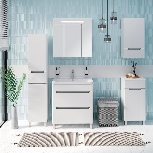 Изображение товара Шкаф с зеркалом для ванной Runo Парма 75