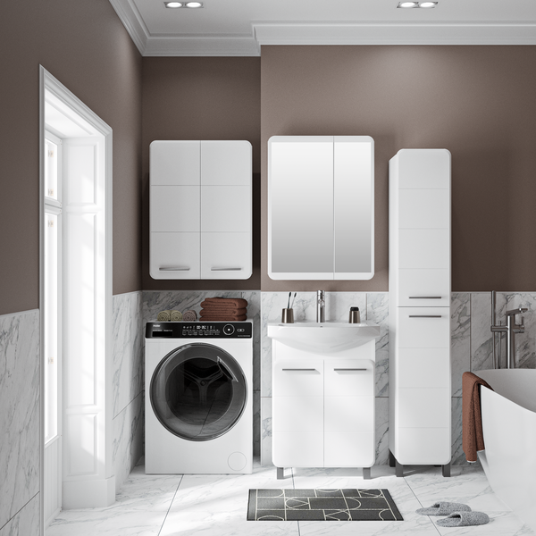 Изображение товара Шкаф с зеркалом для ванной Runo Эрика 60