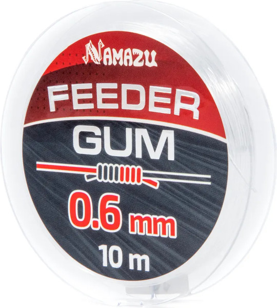 Изображение товара Фидергам Namazu Feeder Gum / N-FG10-06 (10м, прозрачный)