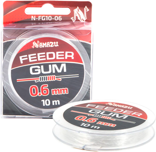 Изображение товара Фидергам Namazu Feeder Gum / N-FG10-06 (10м, прозрачный)