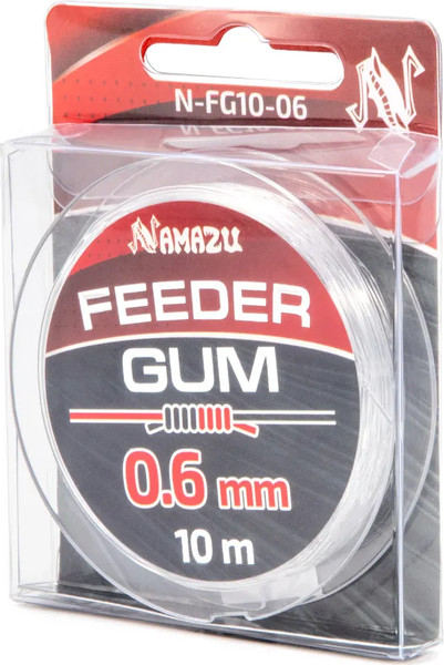 Изображение товара Фидергам Namazu Feeder Gum / N-FG10-06 (10м, прозрачный)