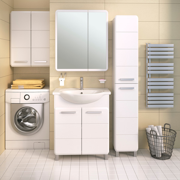 Изображение товара Шкаф с зеркалом для ванной Runo Эрика 70