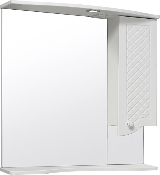 Изображение товара Шкаф с зеркалом для ванной Runo Милано 75 правый