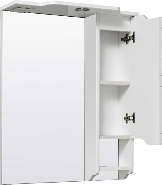 Изображение товара Шкаф с зеркалом для ванной Runo Стиль 65 правый