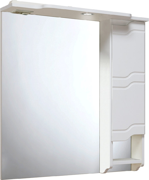 Изображение товара Шкаф с зеркалом для ванной Runo Стиль 75 правый