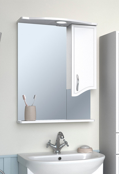 Изображение товара Шкаф с зеркалом для ванной Runo Севилья 60 правый