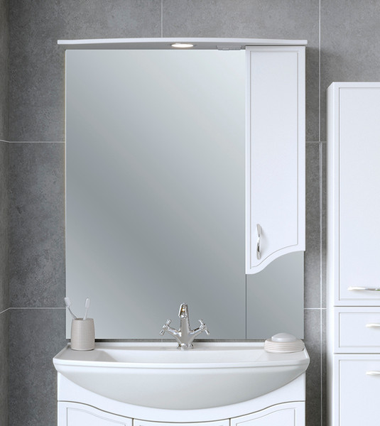 Изображение товара Шкаф с зеркалом для ванной Runo Севилья 85 правый