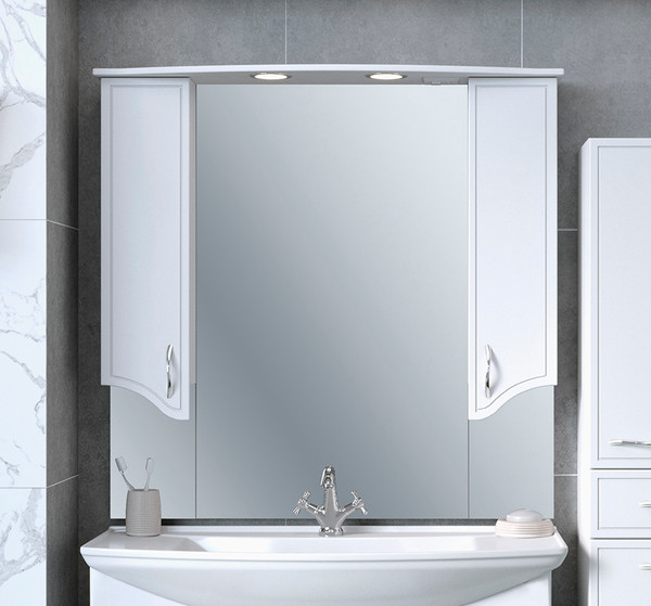 Изображение товара Шкаф с зеркалом для ванной Runo Севилья 105