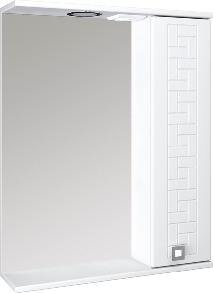 Изображение товара Шкаф с зеркалом для ванной Runo Авила 60 правый