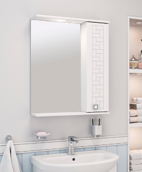 Изображение товара Шкаф с зеркалом для ванной Runo Авила 60 правый