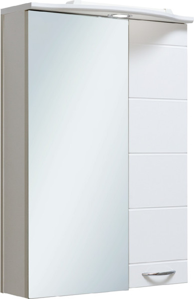 Изображение товара Шкаф с зеркалом для ванной Runo Кипарис 50 правый