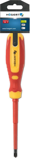 Изображение товара Отвертка Hoegert 100мм 1000V SLIM / S2 HT1S974-1