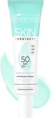 Изображение товара Крем для лица Bielenda Skin Protect Защитный SPF 50 Нормализующий и матирующий (40мл)