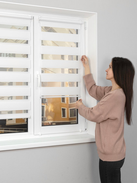 Изображение товара Рулонная штора Lm Decor Грация ДН LB 10-01 140x170 (белый)