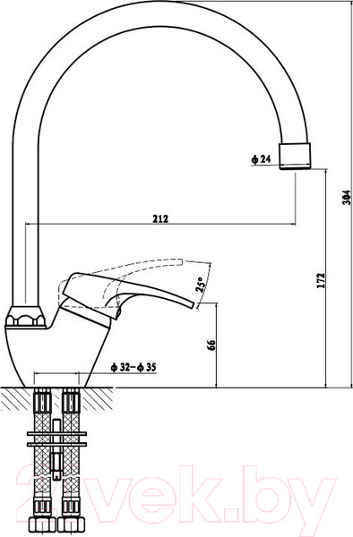 Изображение товара Смеситель Gross Aqua Base 3205258C-B01