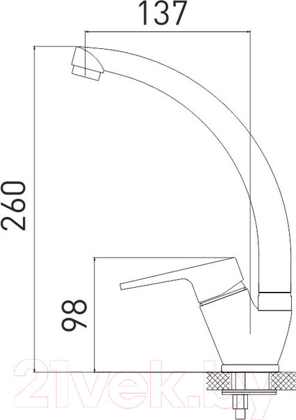 Изображение товара Смеситель Gross Aqua Delta 3205268C-A02