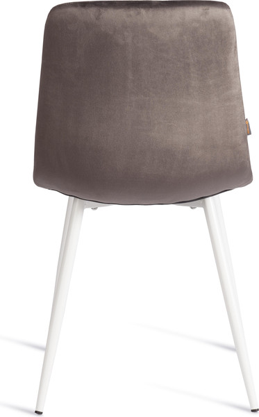 Изображение товара Стул Tetchair Chilly велюр/металл (темно-серый/белый)