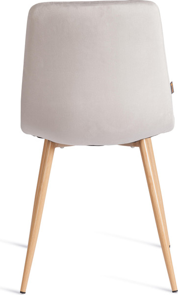 Изображение товара Стул Tetchair Chilly велюр/металл (светло-серый/натуральный)