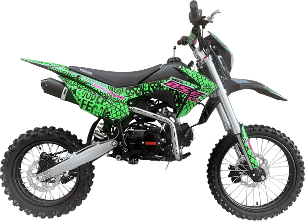 Изображение товара Мотоцикл BSE EX 14/12 Max13 / B0EXYG040CRW3 (зеленый/розовый/неон)