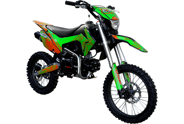 Изображение товара Мотоцикл BSE EX 17/14 / B0EXYG040ECH3 (зеленый/оранжевый)