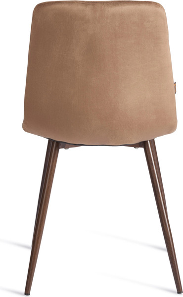 Изображение товара Набор стульев Tetchair Chilly велюр/металл (2шт, коричневый/орех)