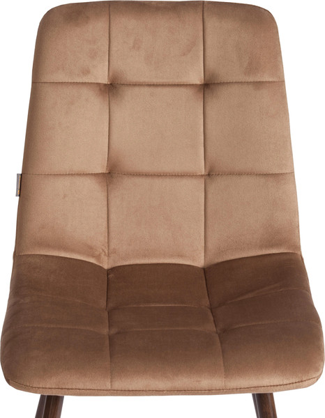 Изображение товара Набор стульев Tetchair Chilly велюр/металл (2шт, коричневый/орех)