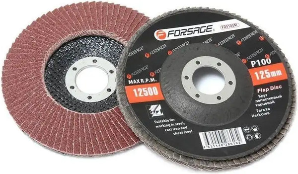 Изображение товара Шлифовальный круг Forsage 125х22мм P100 19 762 / F-FD5100M