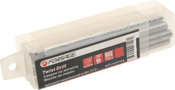 Изображение товара Набор сверл Forsage 2.0мм HSS 19 823 / F-DSP20 (10шт)