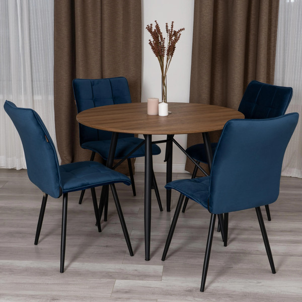 Изображение товара Стул Tetchair Bari LT велюр (темно-синий)