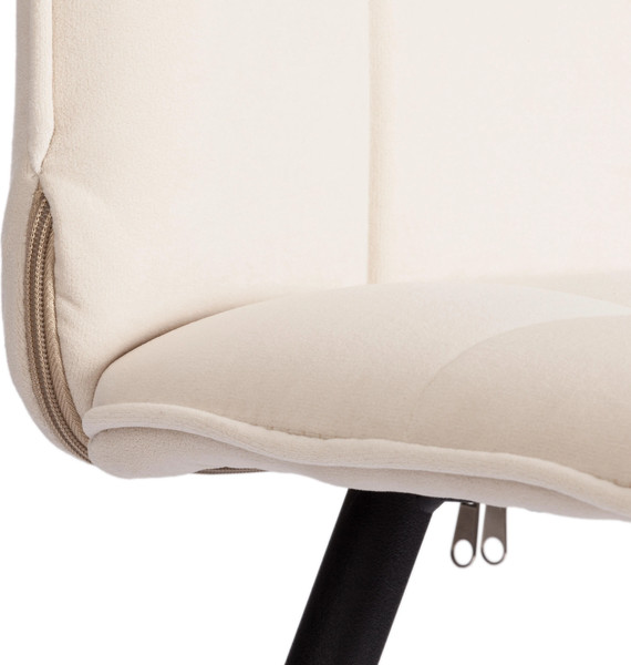 Изображение товара Стул Tetchair Bari LT флок (молочный/черный)