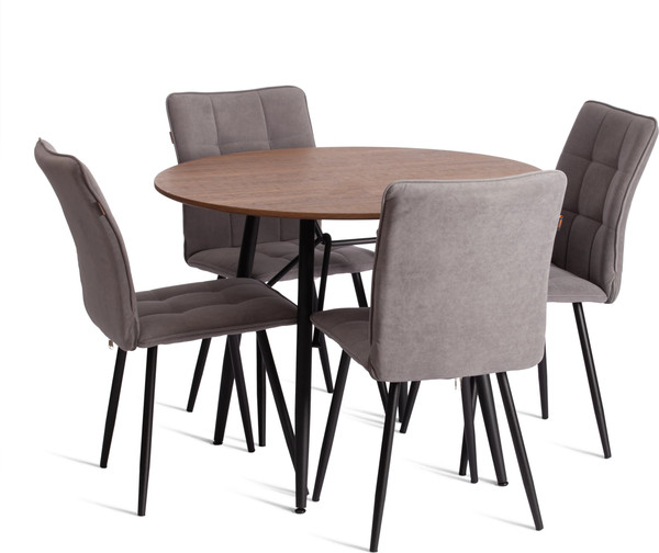 Изображение товара Стул Tetchair Bari LT флок (серый/черный)